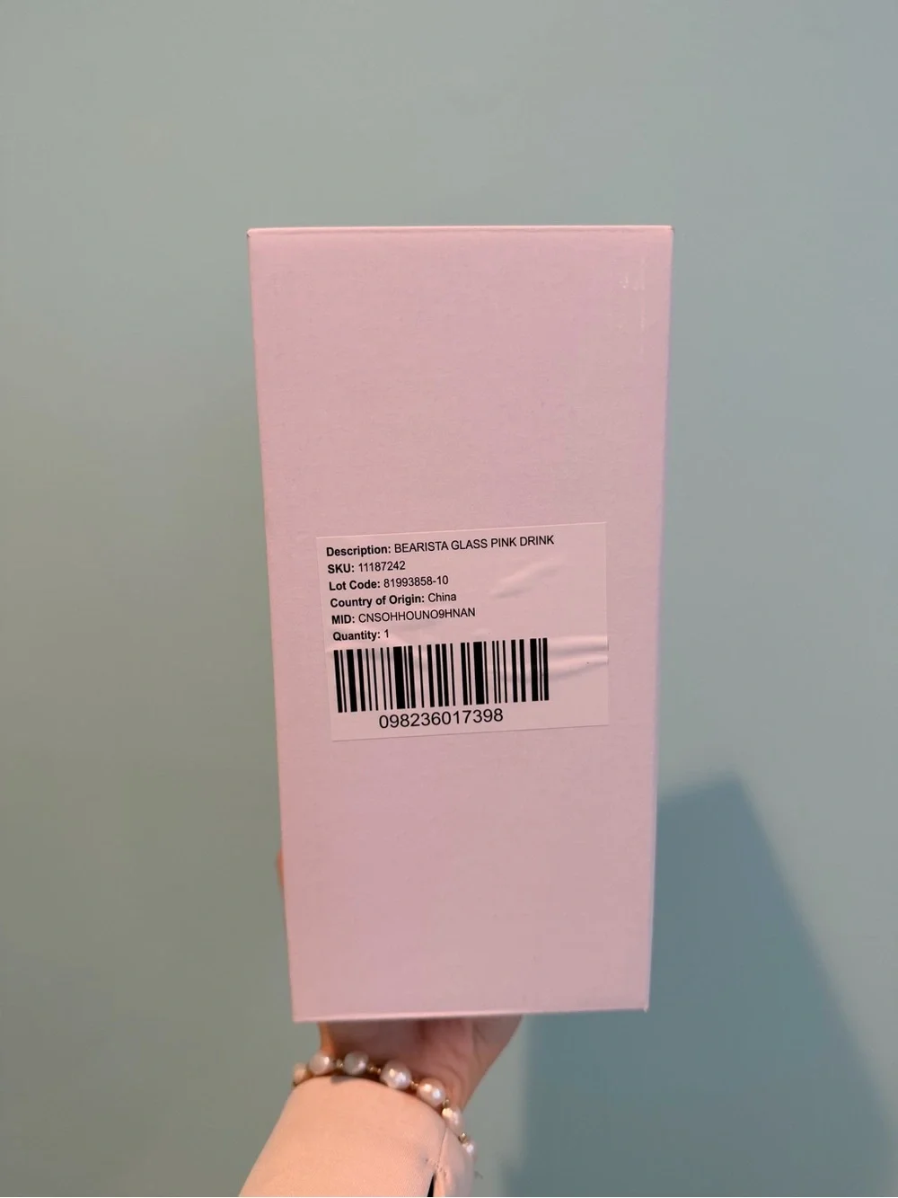 Starbucks Pink Strawberry Bearista (New in box!)